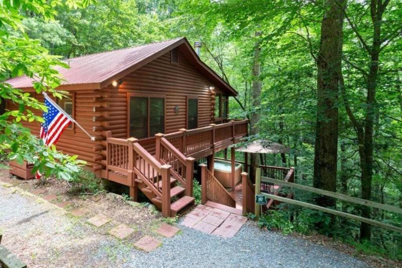 Villa Mountain Spirit Cabin - Fireplace And Hot Tub Blue Ridge Exterior foto